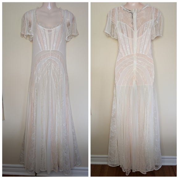 Zara Limited Edition White Maxi Dress NWT XS - Picture 8 of 15